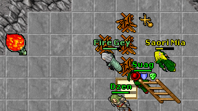 Fire Gey on screen