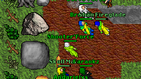Shooter'Force on screen