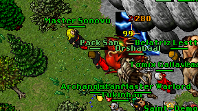 Pack San on screen