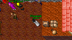 Flamok on screen