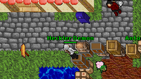 Heckler Demon on screen