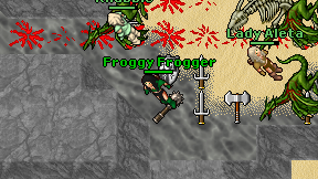 Froggy Frogger on screen