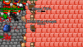Child like Nymph on screen
