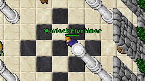 Warlock Mortimer on screen