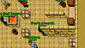 Dark crusak on screen