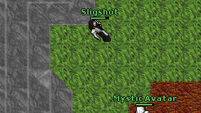Sligshot on screen