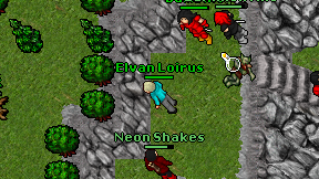 Neon Shakes on screen
