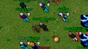 Dark Apoke on screen