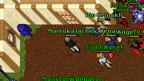 Mairoka laches on screen