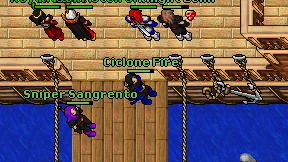 Ciclone Fire on screen