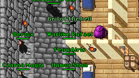 Gril of the hell on screen