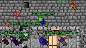 Stunt banan on screen