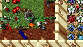 Archer Lizzard on screen