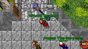 Mystic Wombat on screen