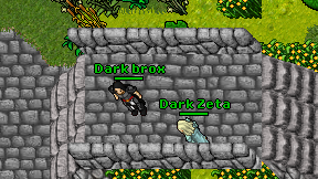 Dark brox on screen