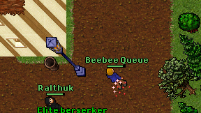 Beebee Queue on screen
