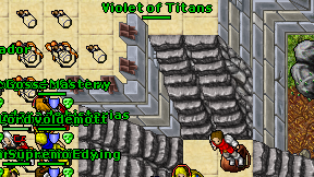 Violet of Titans on screen