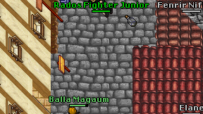 Rados Fighter Junior on screen