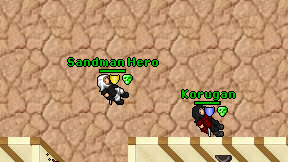 Sandman Hero on screen