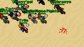 Magic Flame Fighter on screen