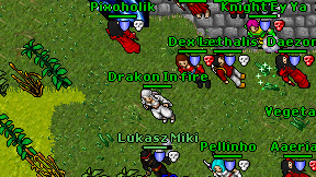 Drakon In fire on screen
