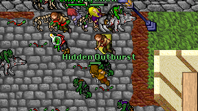 Hidden Outburst on screen