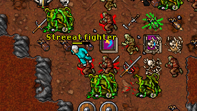 Streeat fighter on screen