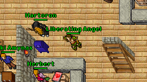 Liberating Angel on screen
