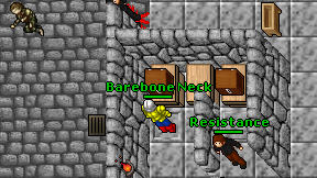 Barebone Neck on screen