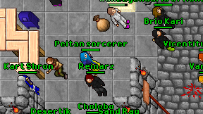 Peitan sorcerer on screen