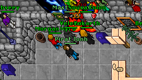 Pirat Jonh on screen