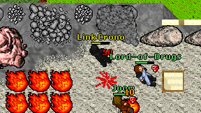 Link Crono on screen