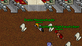 Danz Moonshade on screen