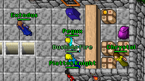 Pegux on screen