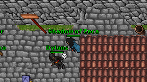 Shadow of Zeca on screen