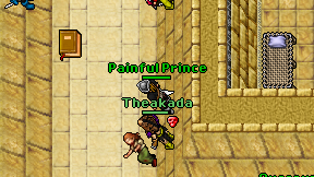 Painful Prince on screen