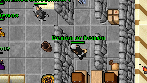 Demon or Demon on screen