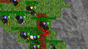 Bloody Dood on screen
