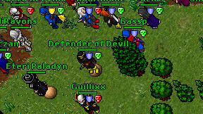 Defender of Devil on screen