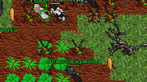 Demon Raymond on screen