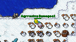 Agrresive Bonegoat on screen