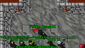Flame Knightt on screen