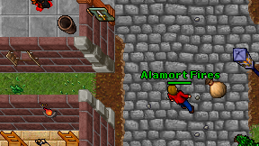 Alamort Fires on screen