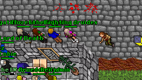 Fighting druides on screen