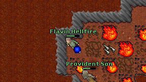 Flavin Hellfire on screen
