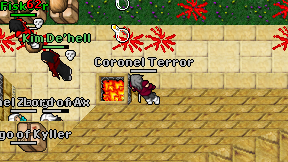 Coronel Terror on screen