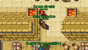 Cram druid on screen