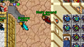 Holy guard on screen