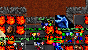 Kaboom on screen