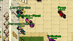 Bujaka-Pixel on screen